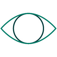 Emblem featuring an eye, symbolising discovery.