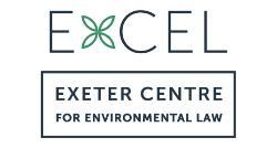 The exeter centre for environmental law logo.